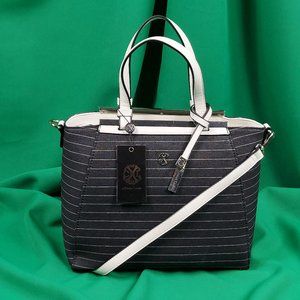 CHRISTIAN LACROIX GIULIA SATCHEL BLACK DENIM